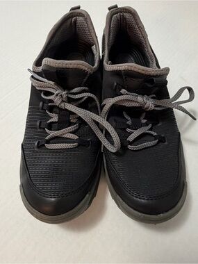 BareTraps Women's Black and Gray Lace-Up Sneakers